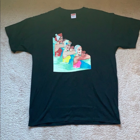 Supreme Swimmers Tee Black